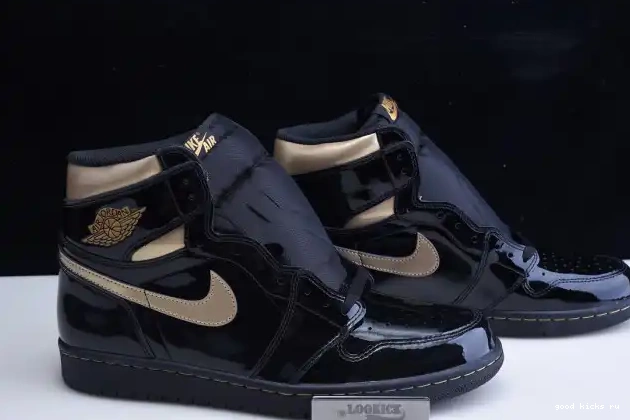 Cheap GOLD RETRO 1 HIGH JORDAN AIR BLACK 555088-032 (2020) METALLIC 0415
